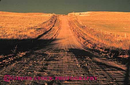 Stock Photo #1519: keywords -  country countryside dirt dusk evening farm horz landscape lusk path ranch rangeland remote road rough route rural scenic sunset wyoming