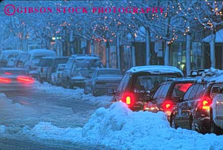 Stock Photo #1527: keywords -  alone california cold country countryside danger dim dusk horz landscape lights low mount reduced remote risk road route rural shasta slippery snow storm street town visibility winter