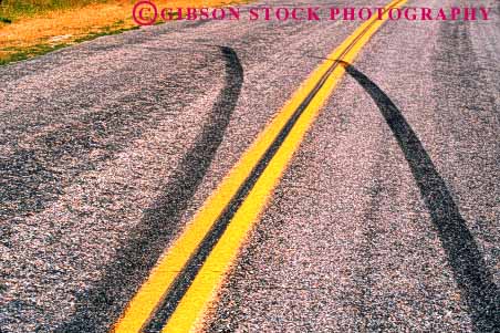 Stock Photo #1534: keywords -  accident auto car collision horz injury insurance marks road skid street strip tire