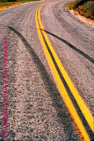 Stock Photo #1535: keywords -  accident asphalt auto car collision danger injury insurance marks pavement risk road skid street stripe tire traffic vert