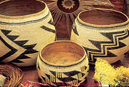 Stock Photo #16119: keywords -  american artifact artifacts baskets bowl bowls california craft crafted crafting crafts design display displayed displaying displays dye dyed dyes end fiber fibers grass historic horz indian klamath museum museums native of old plant rare style trail vintage weave weaved woven yurok