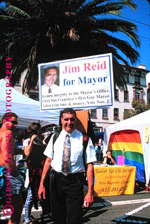 Stock Photo #1569: keywords -  alternative candidate controversial francisco gay mayor political politics rights san sex vert