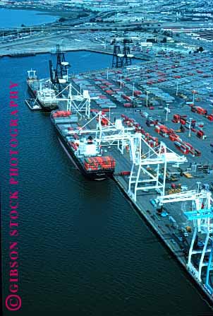 Stock Photo #1577: keywords -  bay california commerce container crane francisco industry oakland of port san ship shipping transportation vert