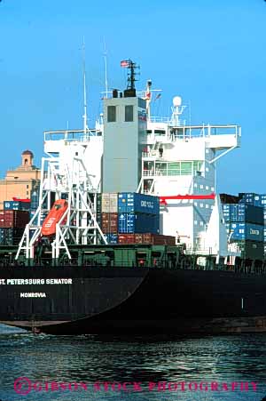 Stock Photo #6050: keywords -  boat business commerce container industry movement navigation river savannah ship shipped shipper shipping transport transportation transported transporting vert water