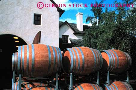 Stock Photo #1657: keywords - aging barrels ferment horz napa sterling wine winery wood worker