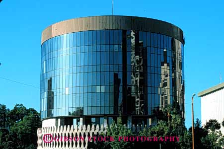 Stock Photo #6111: keywords -  architecture building circle circles circular cylinder cylinders design horz modern office orlando pattern round rounded shape shaped shapes style