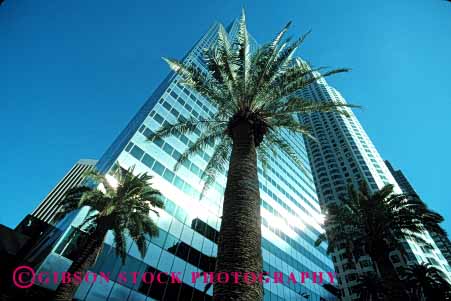 Stock Photo #1664: keywords -  angeles architecture building business commerce design geometric high horz los modern office rise sky tall tower upward windows