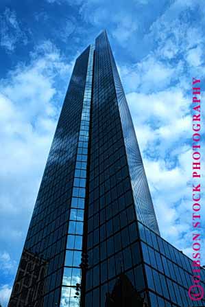 Stock Photo #1667: keywords -  architecture boston building business commerce design geometric hancock high john modern office rise sky tall tower upward vert windows