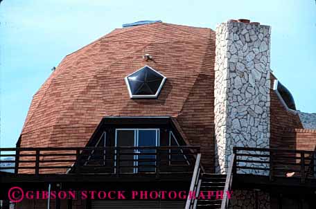 Stock Photo #1679: keywords - angle dome engineering geodesic geometric geometry home horz house pattern pentagon triangle