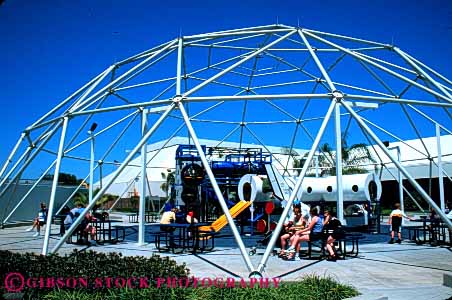 Stock Photo #6108: keywords -  architecture area ceiling cover design dome frame geodesic horz over pattern play roof style