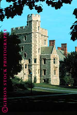 Stock Photo #1684: keywords -  architecture gothic princeton stone traditional university vert