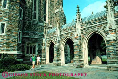 Stock Photo #1687: keywords -  architecture duke gothic horz stone traditional university