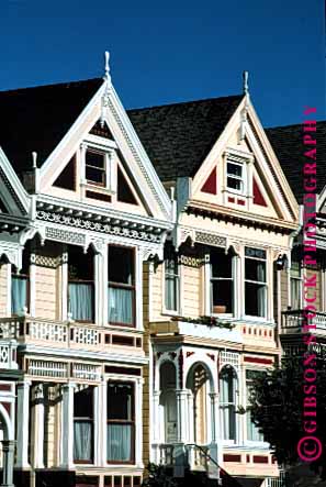 Stock Photo #1694: keywords -  alamo architecture decorate francisco gingerbread house not ornate released san square traditional trim vert victorian window