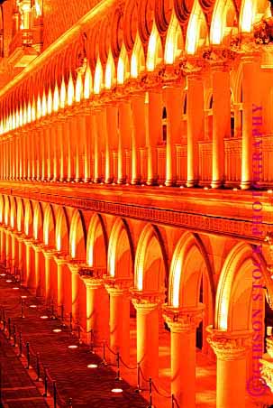 Stock Photo #1700: keywords -  arches architecture bearing column curve engineer geometric geometry las load pattern post round serial symmetry vegas venetian vert