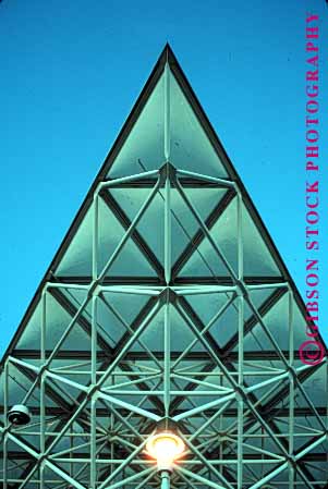 Stock Photo #1705: keywords - angle architect engineer geometric geometry metal modern new point pyramid triangle vert