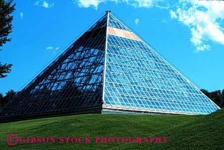 Stock Photo #1707: keywords -  angle architecture conservatory edmonton engineer geometric geometry glass greenhouse horz metal modern muttart new point pyramid triangle