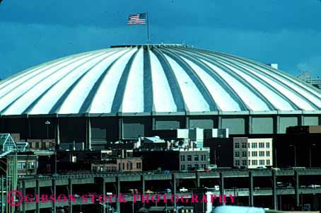 Stock Photo #1711: keywords -  architecture circle dome engineer horz kingdome pattern radial rotunda round seattle symmetry