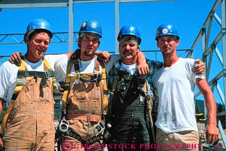 Stock Photo #6192: keywords -  affection and brother brothers build building career commercial construction dad embrace employment family father four group horz hug income job labor laborer laborers man men metal occupation parent parents proud relative relatives released share sibling son sons steel steelworkers team three together work workers