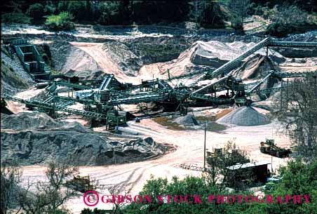 Stock Photo #1811: keywords -  california gravel horz mine mining quarry