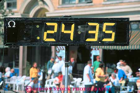 Stock Photo #16617: keywords - clock clocks digital display displaying displays horz hour hours indicate indicates indicating indication information minute minutes number numbers numeral numerals numerical piece race second seconds time timer times timing