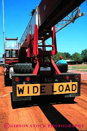 Stock Photo #1850: keywords -  big caution construction crane equipment heavy hydraulic industry lift load machine mobile sign vert warning wide