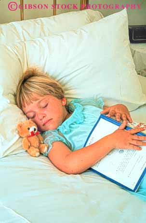 Stock Photo #3355: keywords -  asleep bed bedroom calm child children comfortable girl girls home house kid kids peaceful pillow quiet relax released residential safe safety secure security sleep sleeping sleeps vert youth