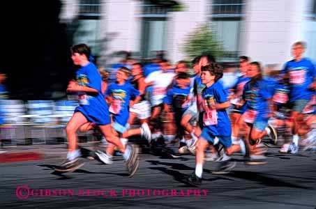 Stock Photo #1923: keywords - action blue blur child children competition foot group horz legs motion move race run speed sport summer