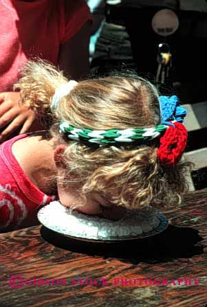 Stock Photo #1933: keywords - contest cute eat face food girl humor pie vert