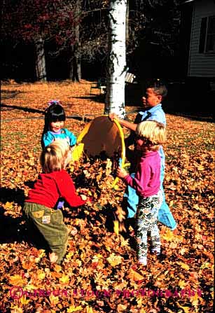 Stock Photo #1979: keywords -  african american asian autumn black boy boys children ethnic fall friend friends friendship fun gender girl girls group groups in japanese kid kids leaves mix model outdoor play playing recreation released share social vert youth