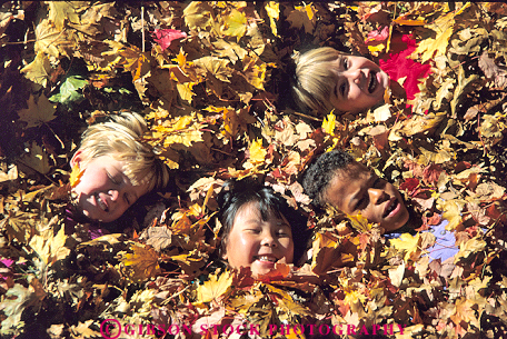 Stock Photo #1996: keywords -  african american asian autumn black children ethnic face faces fall friend friends friendship gender group groups head heads horz japanese kid kids leaves mix mixed model multi outdoor play playing plays recreation released share smile smiles smiling social