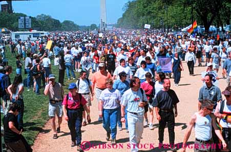 Stock Photo #6086: keywords -  campaign count crowd dc demonstrate demonstration group horz human lots many march mass massive multitude numerous opinion outspoken people rights together washington