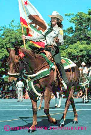 Stock Photo #2104: keywords -  animal california fourth horseback july not of parade released sheriff stat vert woman