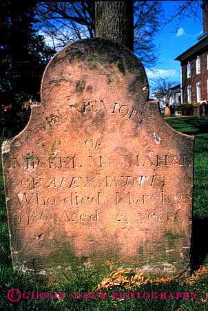 Stock Photo #2113: keywords -  alexandria cemetery commemorate dead death grave headstone historic loss not released remembrance sad tribute vert virginia