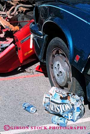 Stock Photo #2135: keywords -  accident accidents alcohol beer car cars caution claim collisions crash damage danger drink drinking driver driving drunk injury insurance loss property traffic vehicle vehicles vert victims wreck wrecked