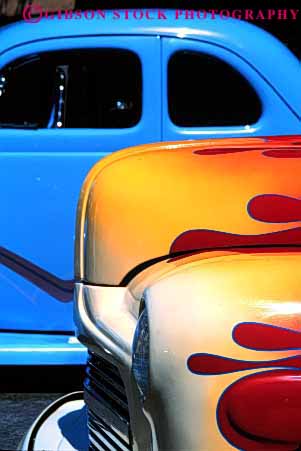 Stock Photo #2146: keywords - antique auto blue c car classic collectors colorful custom hot paint rod shiny show vehicle vert vintage yellow