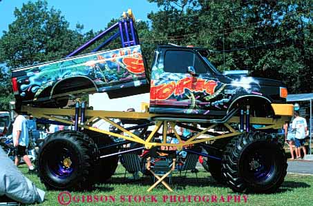 Stock Photo #2152: keywords - adjustable auto collectors colorful custom horz hot machine movable paint pickup powerful rod shiny truck vehicle