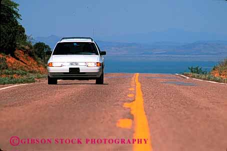 Stock Photo #2159: keywords -  auto car drive highway horz mexico moving new road rural scenic street transportation vehicle