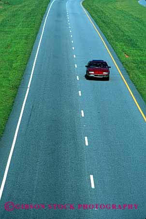 Stock Photo #2171: keywords -  alone auto car carolina drive elevated highway lonely moving north road scenic street transportation vehicle vert view