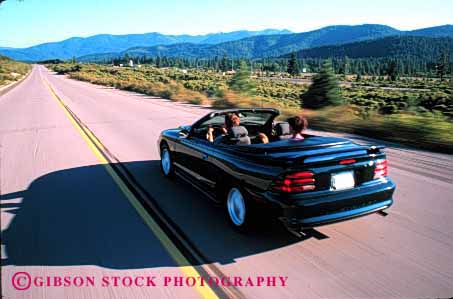Stock Photo #2178: keywords - auto california car children convertible drive dynamic family highway horz model motion mount moving parents released road rural scenic share shasta street together transportation travel vehicle