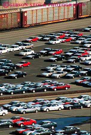 Stock Photo #2183: keywords - array auto business california car cars center commerce foreign import imported importing imports inventory line linear lines lot lots many new numerous parked parking port railroad richmond row rows sales sell shipping storage trade transact vehicles vert