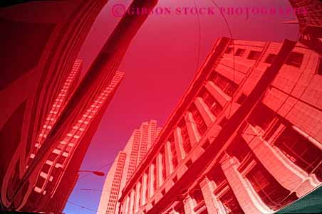 Stock Photo #2190: keywords -  abstract architecture building car clean distort hood horz red reflect reflection shiny