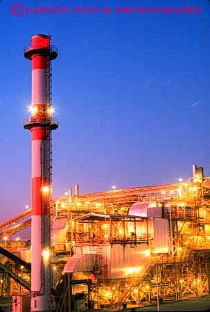 Stock Photo #2211: keywords - bright c california dawn delano dusk electrical electricity energy generate generating industry lighting plant sunrise sunset vert