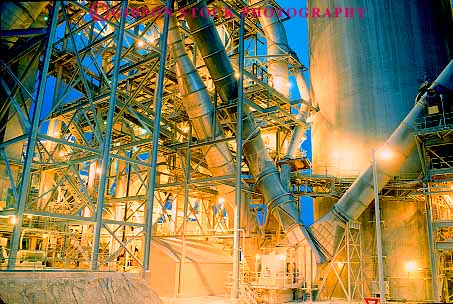 Stock Photo #11427: keywords -  bright california cement dark dusk energy equipment evening factory horz industry instrument lighting lights machine machines plant power technical technological technology