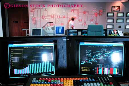 Stock Photo #2236: keywords -  & communications computer control digital display electricity electronic energy francisco gas grid high horz indicator industry job monitor pacific power profession room san station system technician technology track utility work