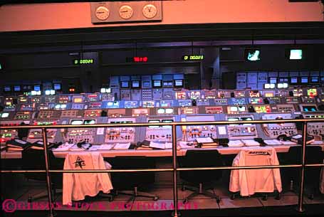 Stock Photo #6140: keywords - center computer console control desk dial dim display equipment horz indicator intricate kennedy led lighted machine mission room science space technology