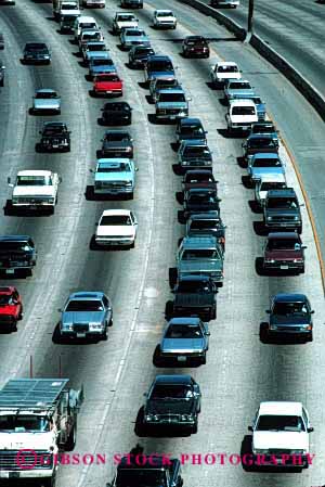 Stock Photo #2271: keywords - auto bumper california car city commute congestion divided drive highway hollywood hour interstate jam road rush slow stopped street traffic transportation travel urban vehicle vert