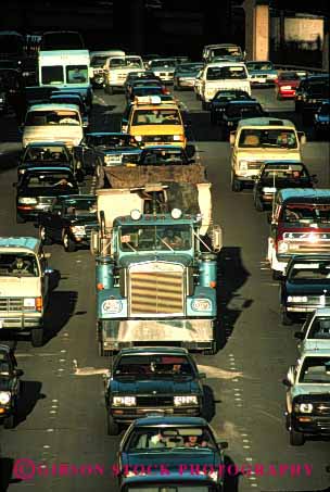 Stock Photo #2272: keywords - angeles california interstate los traffic transportatio vert