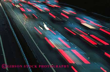 Stock Photo #2277: keywords -  auto blur exposure francisco horz interstate light long motion movement san streak time traffic transportation