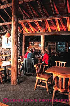 Stock Photo #2367: keywords -  and architecture beam cabin dining eat female galena group idaho indoor lodge meal post relationship relax restaurant rustic share talk together vacation vert western women wood
