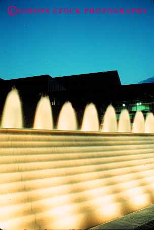 Stock Photo #2409: keywords -  blur capitol city colorful dc downtown dusk exposure fountain long motion movement national pink pool red splash spray time vert washington water